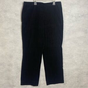 Vintage White Stag Women’s Pants Sz 16 Black Corduroy Side Zip